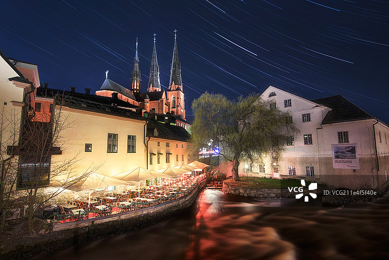 北欧星夜图片素材