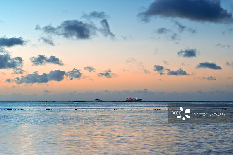 北马里亚那群岛塞班岛的晚霞图片素材
