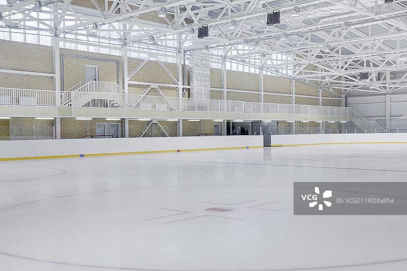 Ice Rink in Moscow, Russia图片素材
