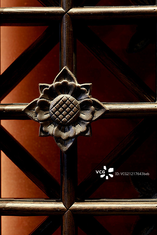 木雕窗花图片素材