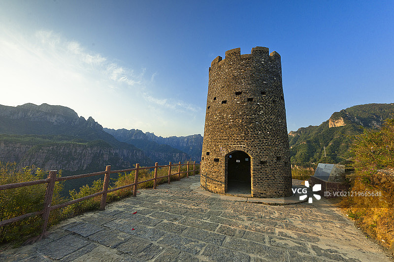 河南,郭亮村,炮楼图片素材