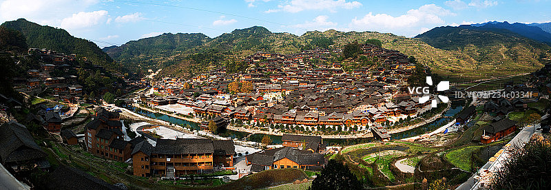 贵州省雷山县西江千户苗寨图片素材
