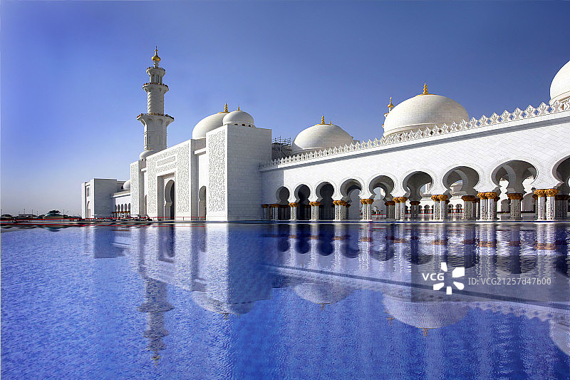 迪拜谢赫扎伊德清真寺图片素材