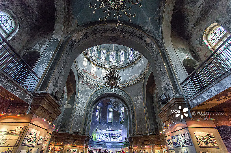哈尔滨索菲亚教堂内部图片素材