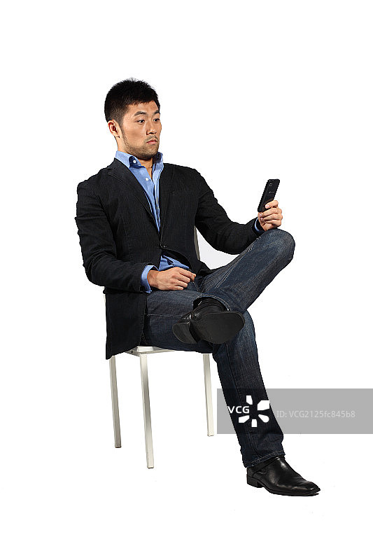 坐在椅子上的男人图片素材
