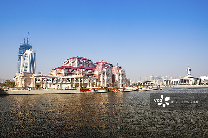 天津海河风光图片素材