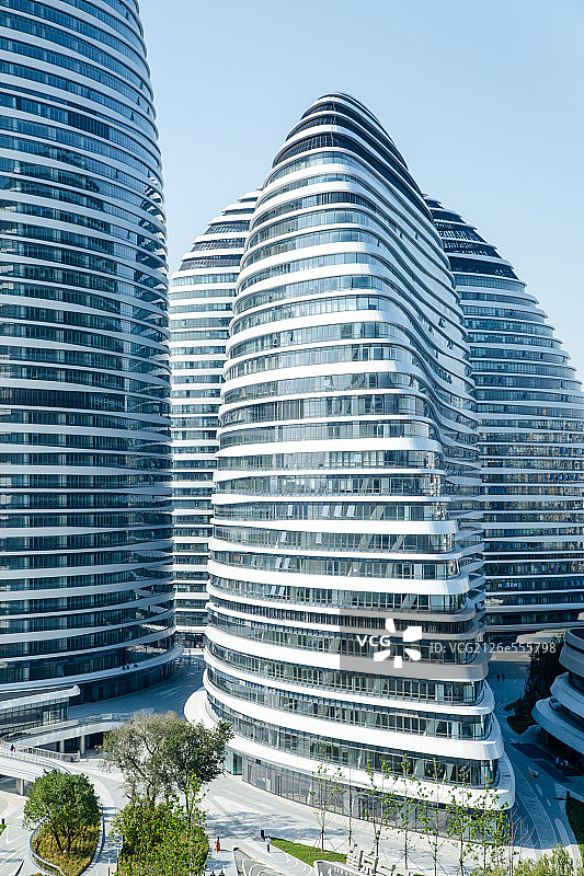 远眺望京SOHO图片素材