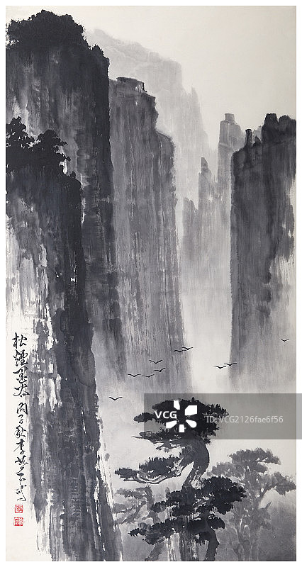 中国画—山水图片素材