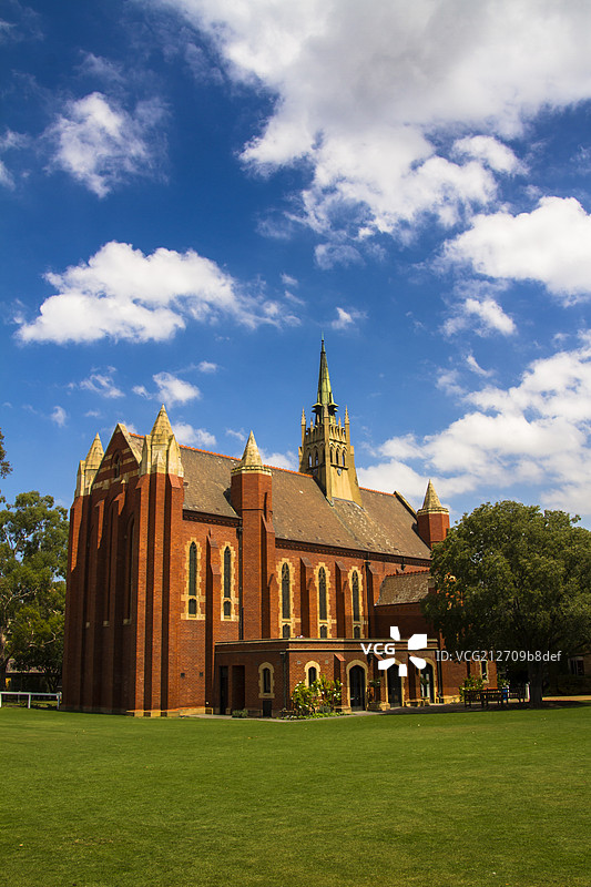 墨尔本大学校园建筑和校园风光图片素材