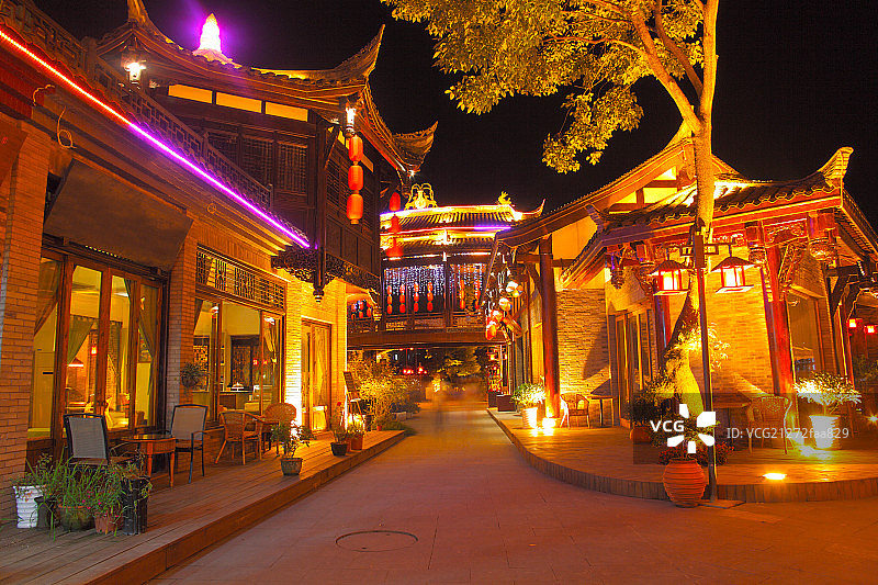 四川平乐古镇图片素材