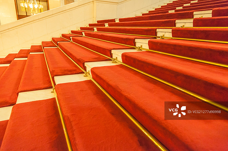 The Great Hall of the People in Tiananmen Square图片素材