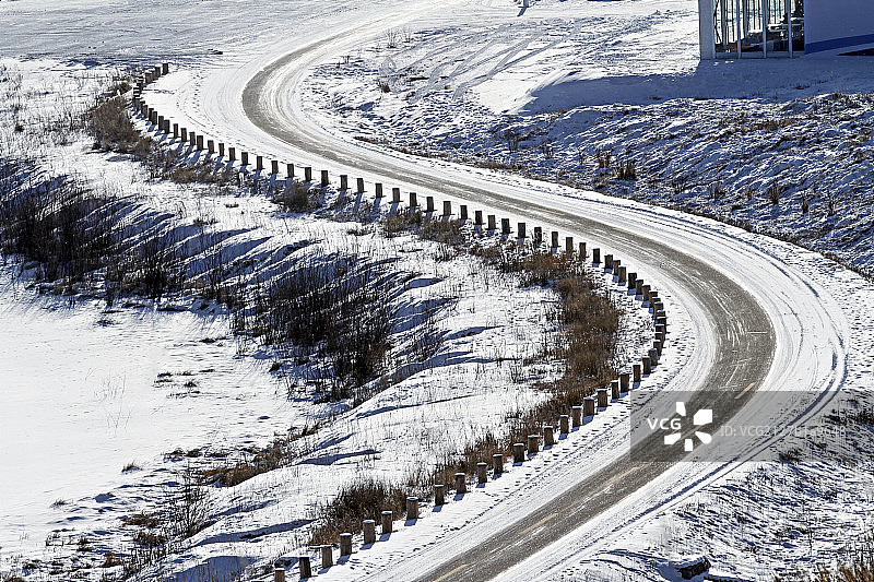 美丽的牙克石冰雪赛道图片素材