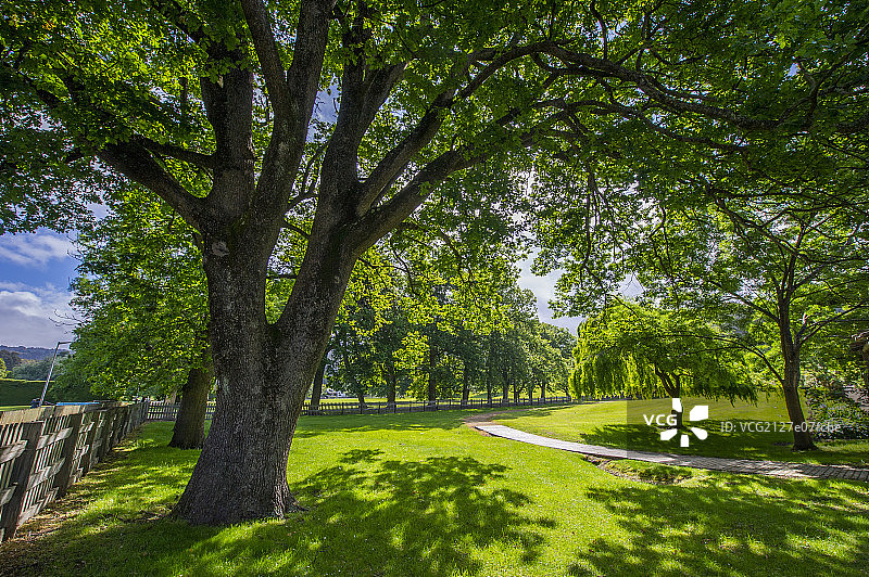 塔斯马尼亚亚瑟港内的园林风光图片素材