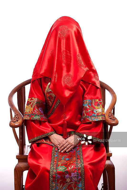 中式婚礼新娘图片素材