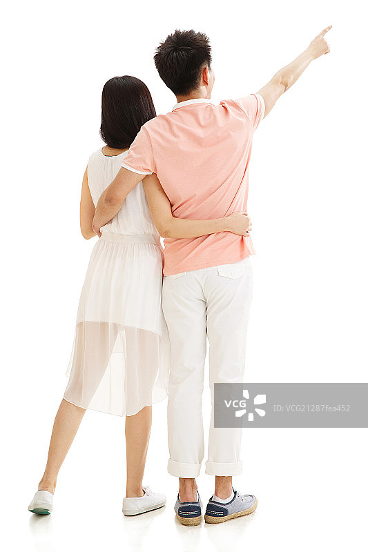 情侣背影图片素材