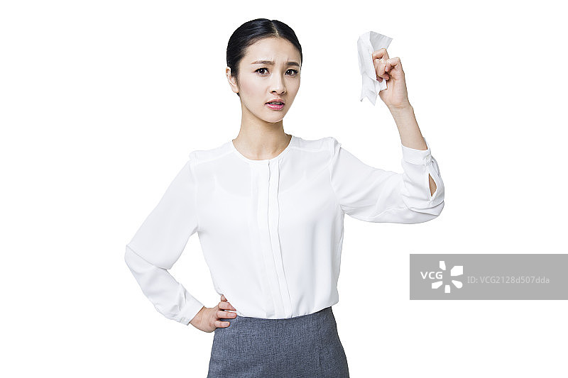 年轻女子擦汗图片素材