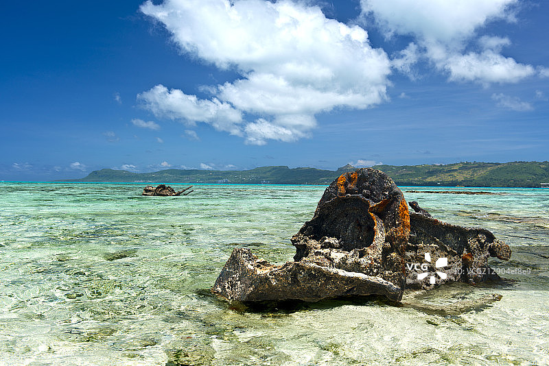 塞班军舰岛硫磺岛战役遗迹图片素材