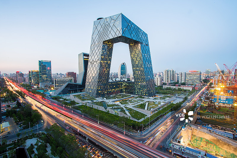 北京中央电视台新址图片素材