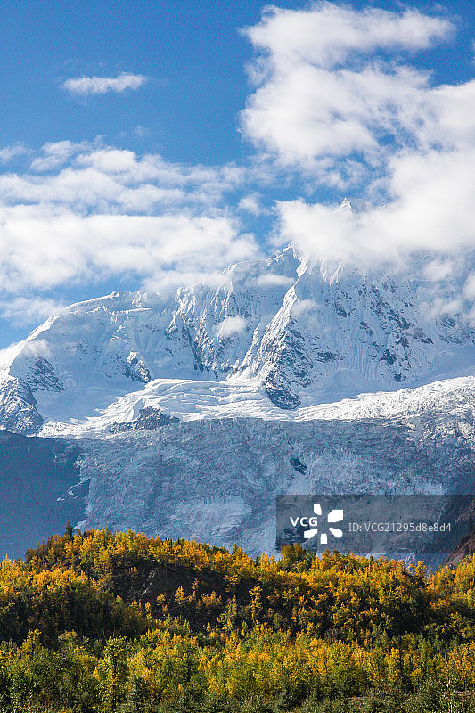 米堆冰川图片素材