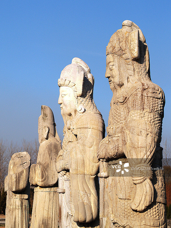 江苏盱眙明祖陵神道石雕图片素材