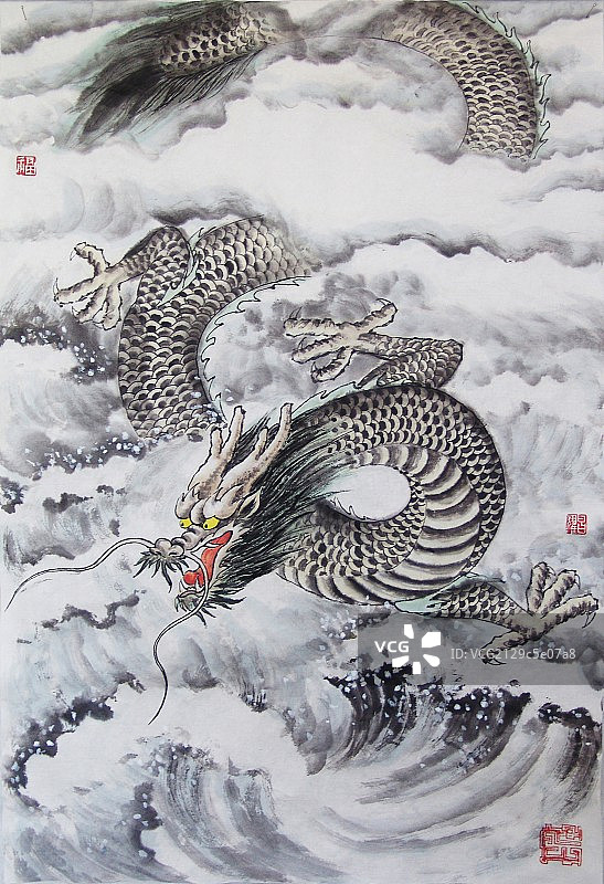 水墨龙系列图片素材