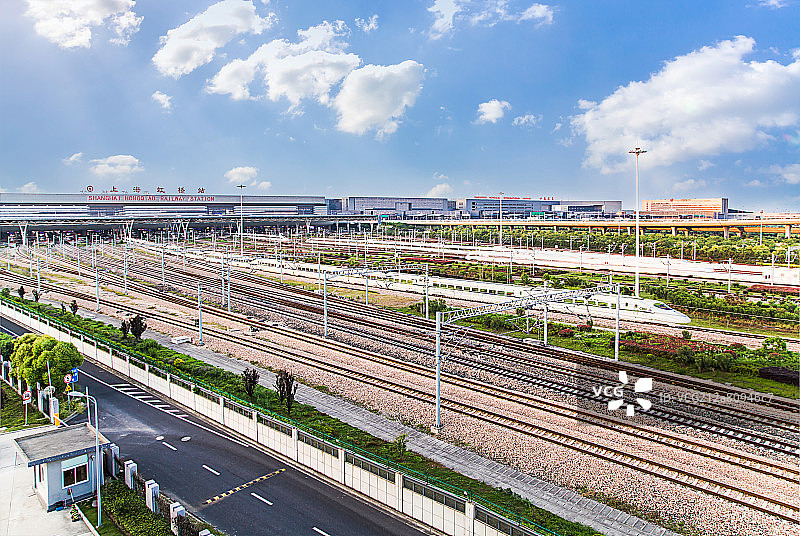 上海虹桥火车站图片素材