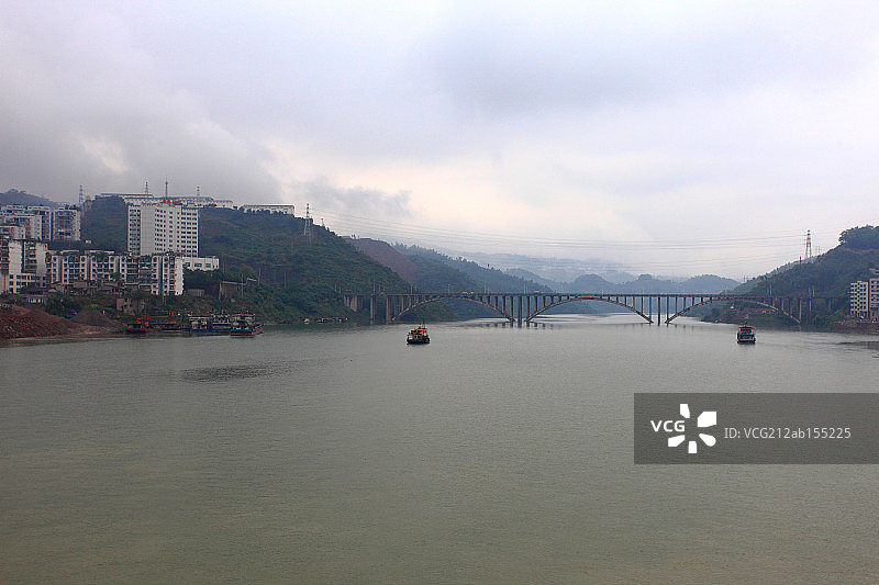 长江三峡奉节县图片素材