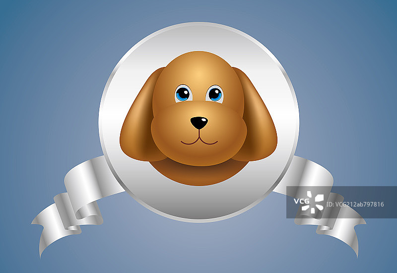 宠物狗徽章图片素材