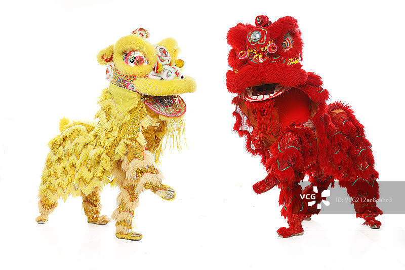 对狮表演图片素材