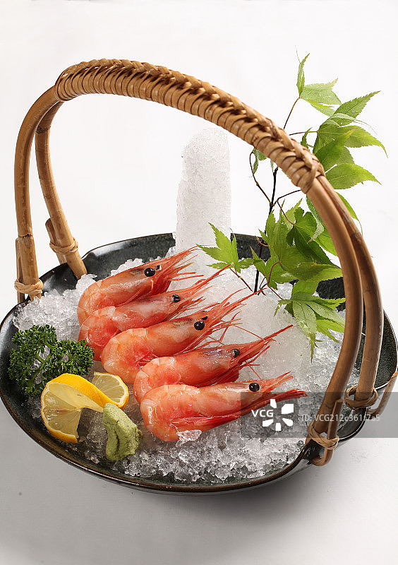 甜虾刺身图片素材