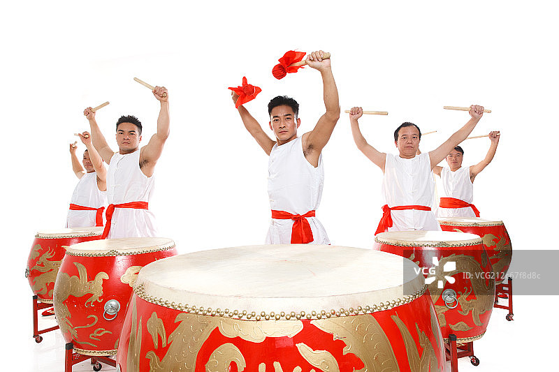 表演者在击鼓图片素材