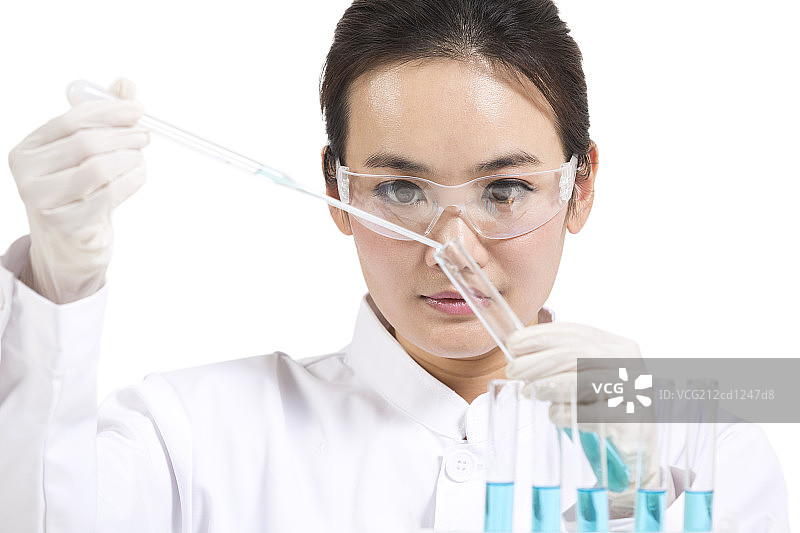 科学家在实验室做科学实验图片素材