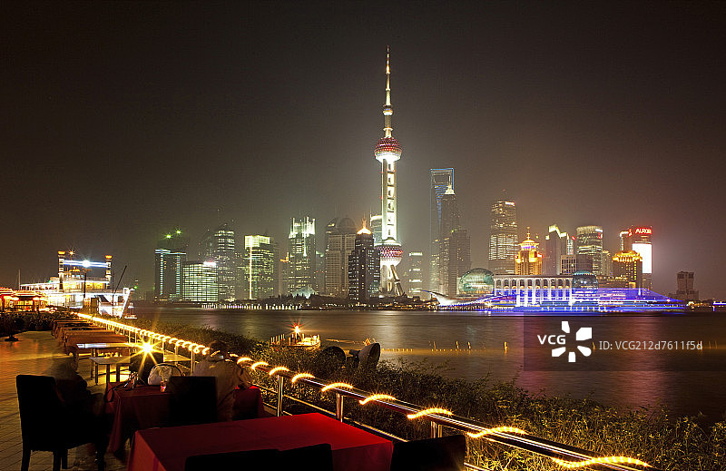 上海浦东夜景图片素材