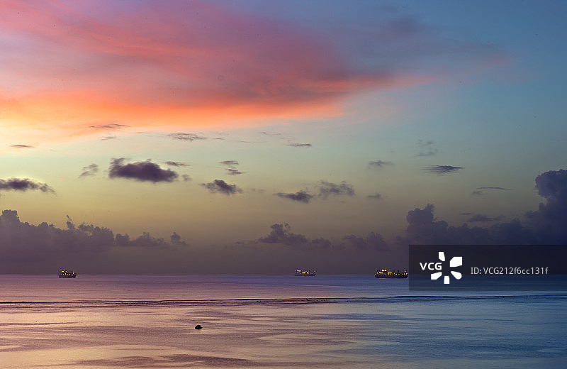 北马里亚那群岛塞班岛的晚霞图片素材