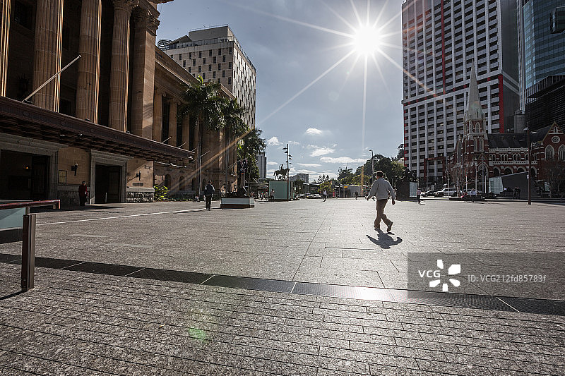 逆光广场图片素材