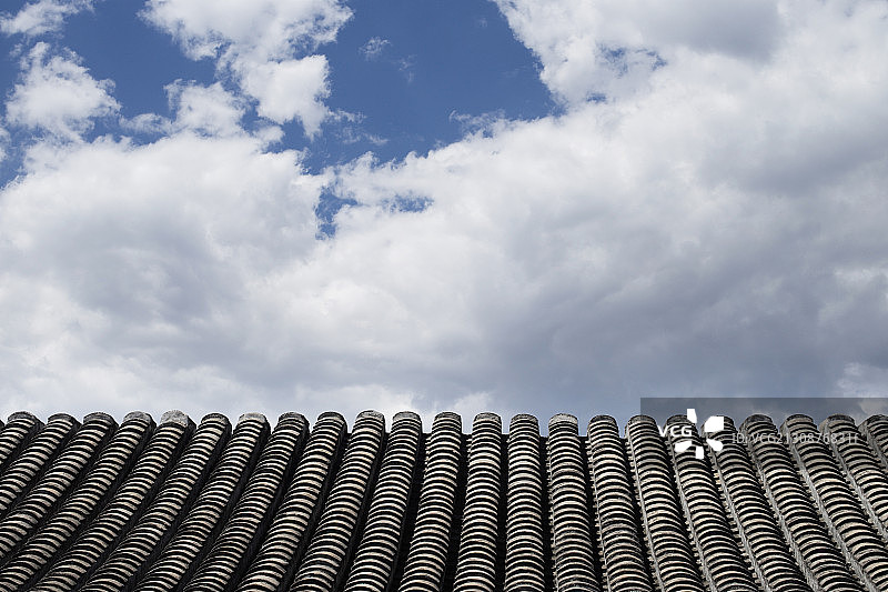 东方元素-四合院屋顶图片素材