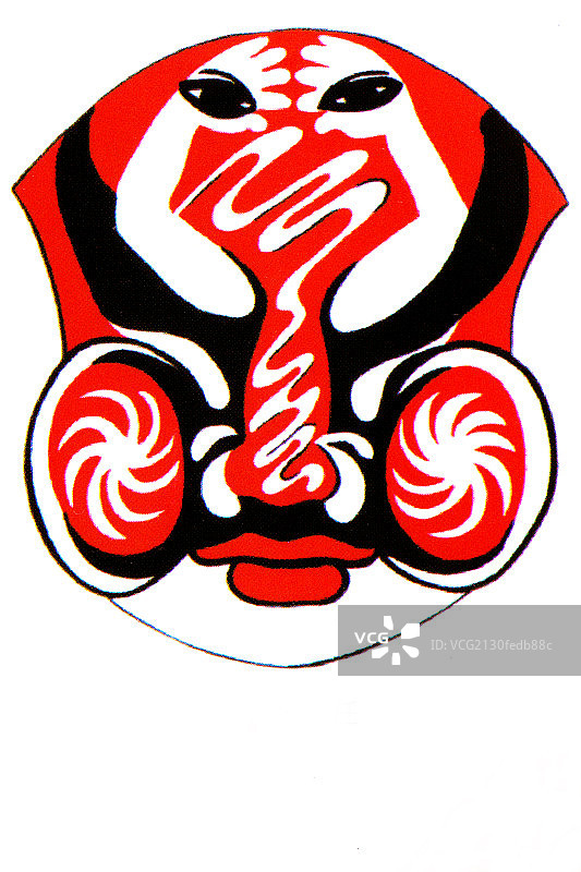 中国传统脸谱文化－杨任脸谱图片素材