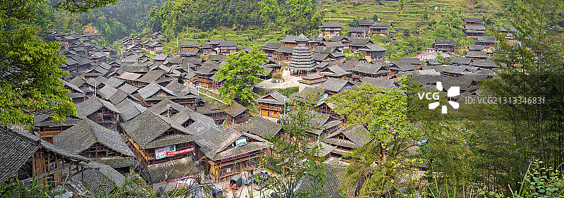 贵州省榕江县侗寨风光图片素材