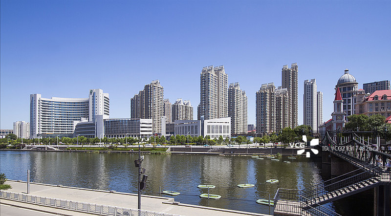 滨江大道图片素材