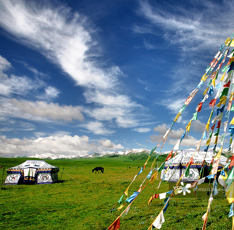 四川省若尔盖草原图片素材