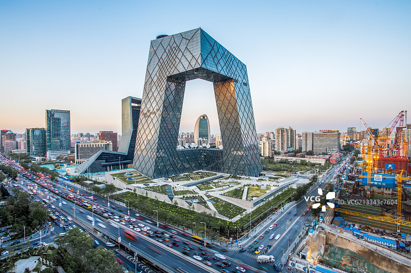 北京中央电视台新址图片素材
