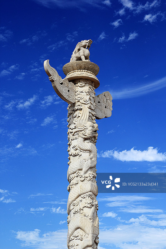 大连星海广场 华表图片素材