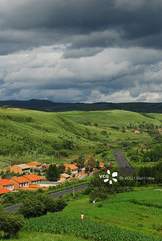 坝上风光图片素材