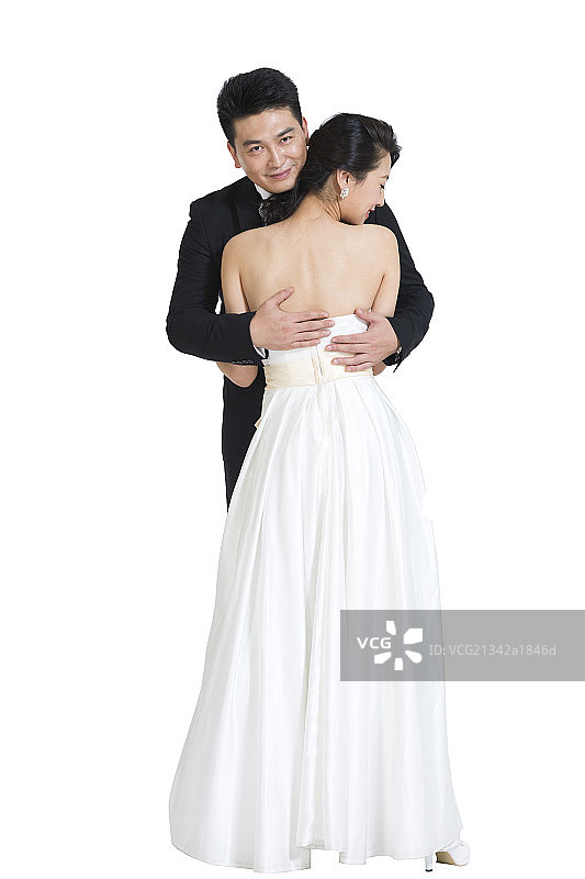 棚拍盛装情侣图片素材