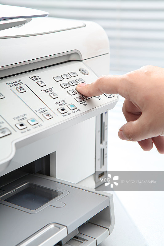 扫描打印机局部特写图片素材