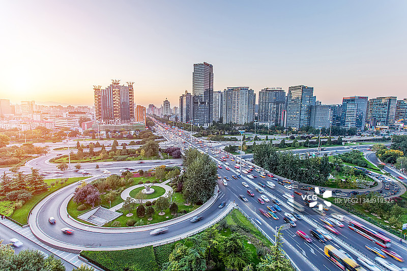 北京三元桥风光图片素材