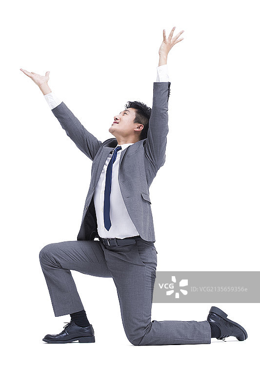 商务男士做动作图片素材