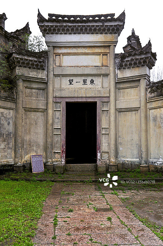 徽派建筑的大门图片素材
