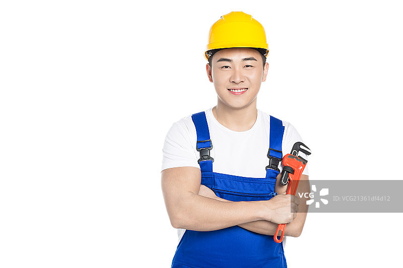 维修工人和他的工具图片素材