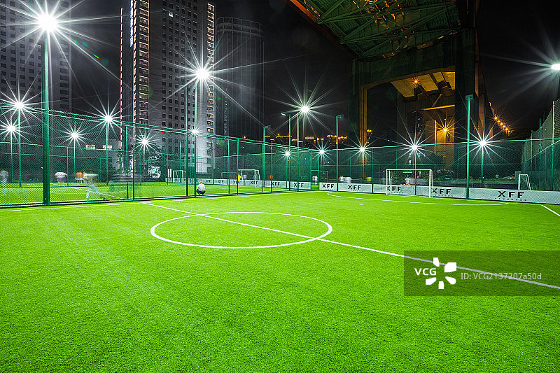 灯光足球场图片素材